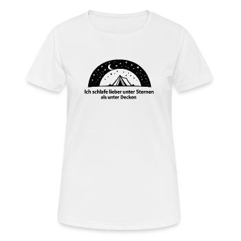 Sternenbogen Kranz - Frauen T-Shirt atmungsaktiv - Weiß - Vorne - AI Model Female 172 dark (172cm)