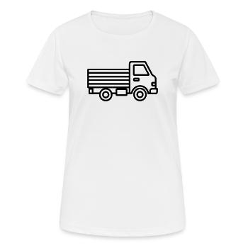 truck - Women's Breathable T-Shirt - white - Front - AI Model Female 172 dark (172cm)
