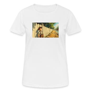 Tom Sawyer The Mississippi Adventures Comic - Frauen T-Shirt atmungsaktiv - Weiß - Vorne - AI Model Female 172 dark (172cm)