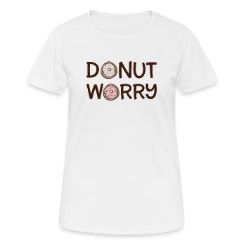 Donut worry - Women's Breathable T-Shirt - white - Front - AI Model Female 172 dark (172cm)
