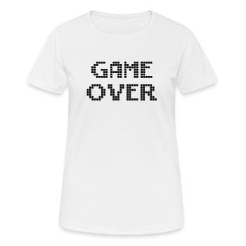 Game Over - Women's Breathable T-Shirt - white - Front - AI Model Female 172 dark (172cm)