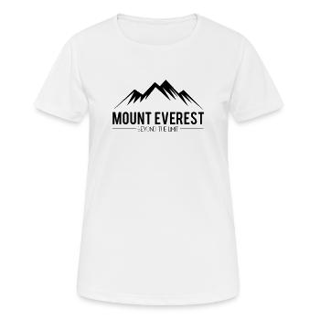 Mount Everest jenseits der Grenzen - Frauen T-Shirt atmungsaktiv - Weiß - Vorne - AI Model Female 172 dark (172cm)