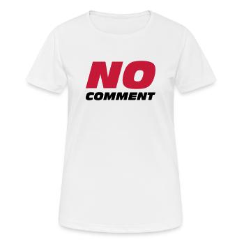 No comment - Women's Breathable T-Shirt - white - Front - AI Model Female 172 dark (172cm)