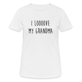 Großmütter / Oma / Mami / Großmutter / Mamy - Frauen T-Shirt atmungsaktiv - Weiß - Vorne - AI Model Female 172 dark (172cm)