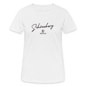 Schöneberg - Drapeau de Berlin - Ours de Berlin - T-shirt respirant Femme - blanc - Devant - AI Model Female 172 dark (172cm)
