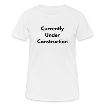 Currently under construction - Women's Breathable T-Shirt - white - Front - AI Model Female 172 dark (172cm)