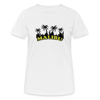 Malibu Skyline - T-shirt respirant Femme - blanc - Devant - AI Model Female 172 dark (172cm)