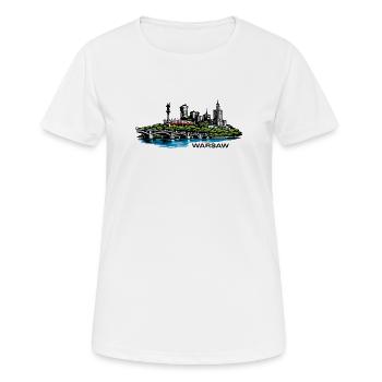 Varsovie - T-shirt respirant Femme - blanc - Devant - AI Model Female 172 dark (172cm)