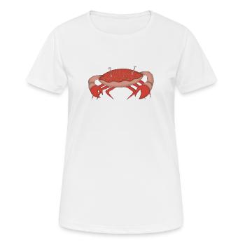crabby - T-shirt respirant Femme - blanc - Devant - AI Model Female 172 dark (172cm)