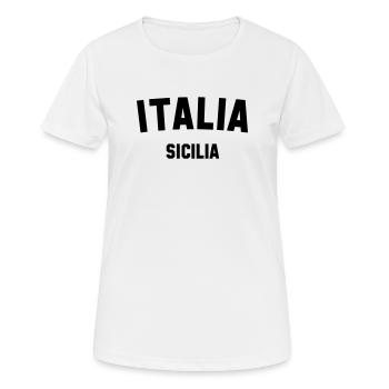SICILIA Sicile Italie Italie - T-shirt respirant Femme - blanc - Devant - AI Model Female 172 dark (172cm)