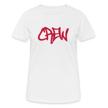 CREW - T-shirt respirant Femme - blanc - Devant - AI Model Female 172 dark (172cm)