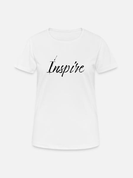 inspire - Frauen T-Shirt atmungsaktiv - Weiß