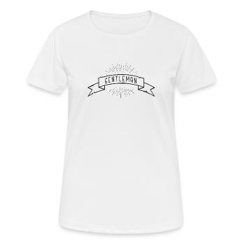 Gentleman Banderole - T-shirt respirant Femme - blanc - Devant - AI Model Female 172 dark (172cm)