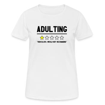 Adulte ridicule ne recommanderait pas Witziges - T-shirt respirant Femme - blanc - Devant - AI Model Female 172 dark (172cm)