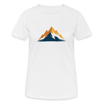 Gebirge - Frauen T-Shirt atmungsaktiv - Weiß - Vorne - AI Model Female 172 dark (172cm)