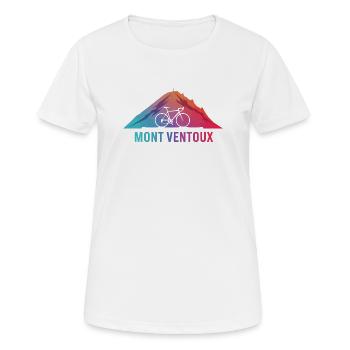 Mont Ventoux Dégradé Attrayant - T-shirt respirant Femme - blanc - Devant - AI Model Female 172 dark (172cm)