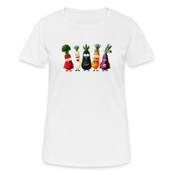 légumes - T-shirt respirant Femme - blanc - Devant - AI Model Female 172 dark (172cm)