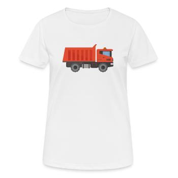 Lkw - Frauen T-Shirt atmungsaktiv - Weiß - Vorne - AI Model Female 172 dark (172cm)