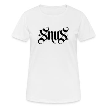 Snus - T-shirt Zyn Sac de nicotine - T-shirt respirant Femme - blanc - Devant - AI Model Female 172 dark (172cm)