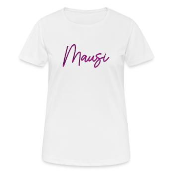 Mausi-_Valentinstag-_Jahrestag-_Beziehung_Kosen - Frauen T-Shirt atmungsaktiv - Weiß - Vorne - AI Model Female 172 dark (172cm)
