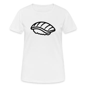 Sushi - Frauen T-Shirt atmungsaktiv - Weiß - Vorne - AI Model Female 172 dark (172cm)