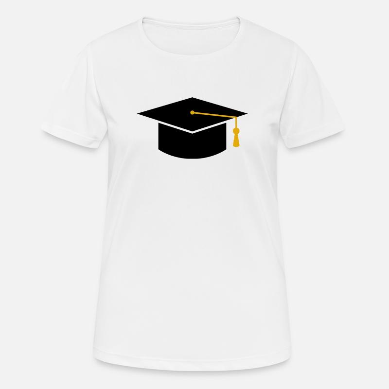 Graduation cap - Women's Breathable T-Shirt - white