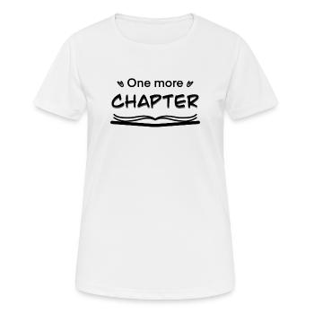 Kapitel Schriftzug Graffiti Brush - Frauen T-Shirt atmungsaktiv - Weiß - Vorne - AI Model Female 172 dark (172cm)