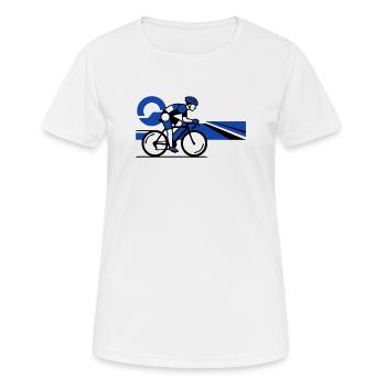 Fast Road Bike Sprint Sportsman - Women's Breathable T-Shirt - white - Front - AI Model Female 172 dark (172cm)