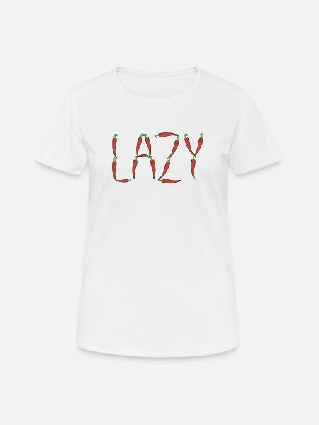 Chili pepper lazy - Women's Breathable T-Shirt - white