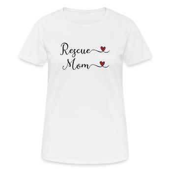 Tierschutz Mama - Frauen T-Shirt atmungsaktiv - Weiß - Vorne - AI Model Female 172 dark (172cm)