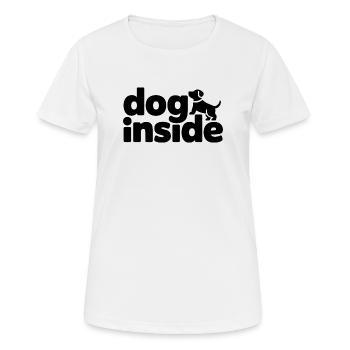Doge Inside Dog Motif - T-shirt respirant Femme - blanc - Devant - AI Model Female 172 dark (172cm)