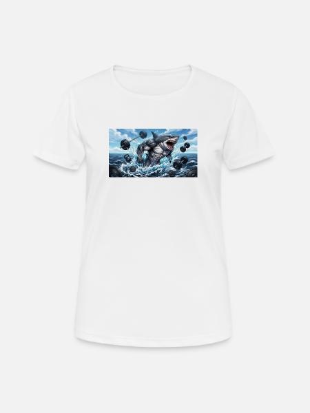 Shark training clothing - Women's Breathable T-Shirt - white