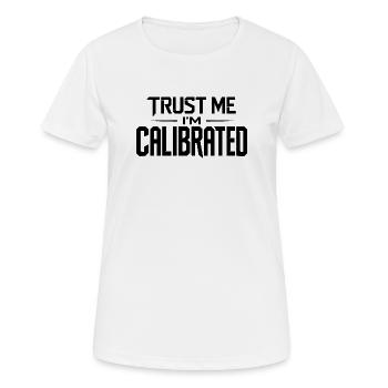 Citation de joueur VR Crois-moi, je suis calibré - T-shirt respirant Femme - blanc - Devant - AI Model Female 172 dark (172cm)