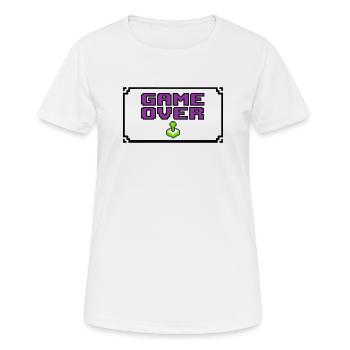 Game Over Pixel Frame - Women's Breathable T-Shirt - white - Front - AI Model Female 172 dark (172cm)