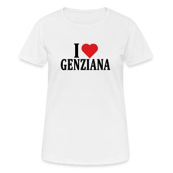 t-shirt J’adore l’idée cadeau Gentianian - T-shirt respirant Femme - blanc - Devant - AI Model Female 172 dark (172cm)