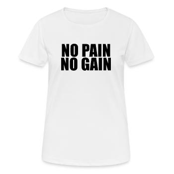 Ohne Fleiß kein Preis - Frauen T-Shirt atmungsaktiv - Weiß - Vorne - AI Model Female 172 dark (172cm)