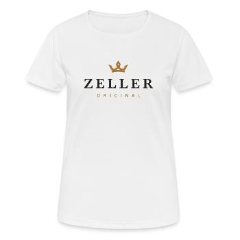 Zeller-Original-Familienlogo - Frauen T-Shirt atmungsaktiv - Weiß - Vorne - AI Model Female 172 dark (172cm)