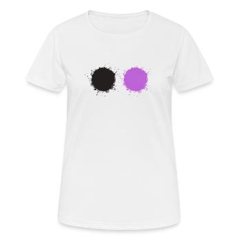 Noir Violet - T-shirt respirant Femme - blanc - Devant - AI Model Female 172 dark (172cm)