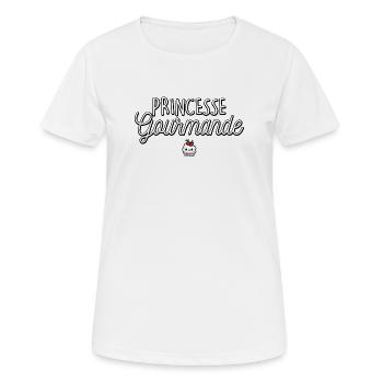 Gourmet Princess Cake Pastry Humor - Women's Breathable T-Shirt - white - Front - AI Model Female 172 dark (172cm)