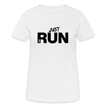 COURS, COURS MAINTENANT ! RÉSOLUS, JOGGING FITNESS FIT - T-shirt respirant Femme - blanc - Devant - AI Model Female 172 dark (172cm)