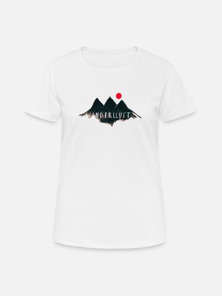 Urban Mountain - Nature Vibes by Free Art - Women's Breathable T-Shirt - white