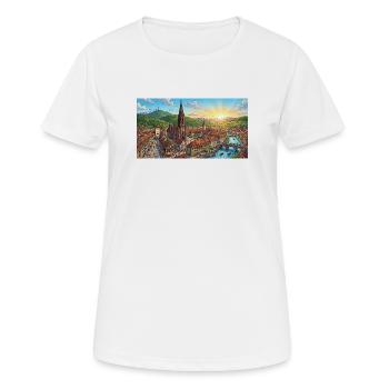 Black Forest - Frauen T-Shirt atmungsaktiv - Weiß - Vorne - AI Model Female 172 dark (172cm)