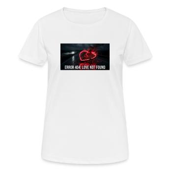 Erreur 404 Amour non trouvé Art cyberpunk - T-shirt respirant Femme - blanc - Devant - AI Model Female 172 dark (172cm)