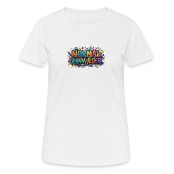 Normal can be any graffiti motif - Women's Breathable T-Shirt - white - Front - AI Model Female 172 dark (172cm)