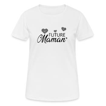 Future Maman - T-shirt respirant Femme - blanc - Devant - AI Model Female 172 dark (172cm)