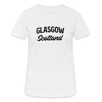 Glasgow Schottland - Frauen T-Shirt atmungsaktiv - Weiß - Vorne - AI Model Female 172 dark (172cm)
