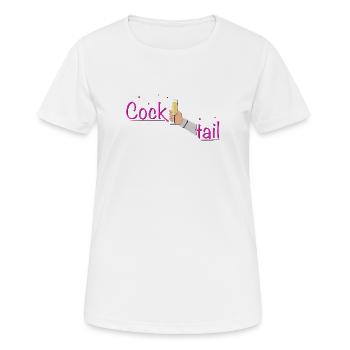 Cocktail Drink Toast Cheers - Women's Breathable T-Shirt - white - Front - AI Model Female 172 dark (172cm)