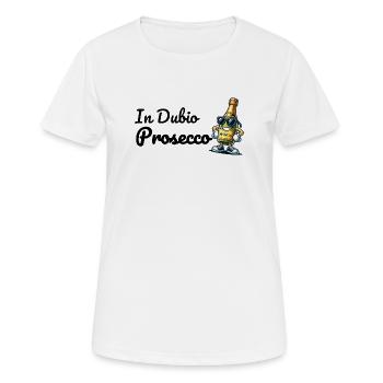 Dans le Prosecco de Dubio - T-shirt respirant Femme - blanc - Devant - AI Model Female 172 dark (172cm)
