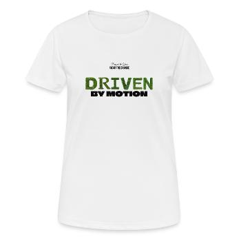 Driven by Motion - Women's Breathable T-Shirt - white - Front - AI Model Female 172 dark (172cm)