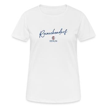 Reinickendorf - Drapeau de Berlin - Ours de Berlin - T-shirt respirant Femme - blanc - Devant - AI Model Female 172 dark (172cm)